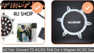 AC Fan  Convert TO AC/DC FAN Cor + Magnet AC DC Card