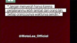 Jangan pernah sesekali untuk menyerah