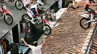 POV You're Racing on a Roof