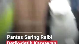 Seorang karyawan diduga tertangkap saat HP dari dalam paket pelanggan. ????????
