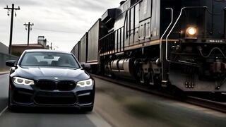 TRAIN VS BMW