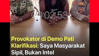 Muhammad Burhanuddin, pria berambut gondrong yang viral saat aksi demo di depan Mapolresta Pati