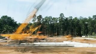 Time Lapse Video of the construction process of a multi-story office from the beginning to its magnificent completion