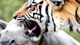 Rhino vs tiger