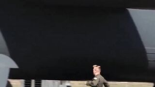 B2 bomber coming to night