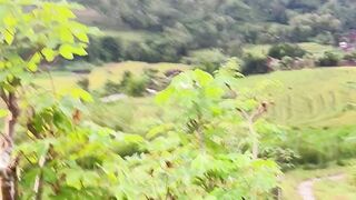 Peaceful Motorcycle Adventure on a Sunny Rural Road