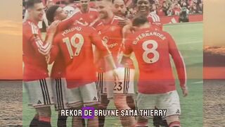 Bruno pecahin rekor De Bruyne dan Thierry Henry.