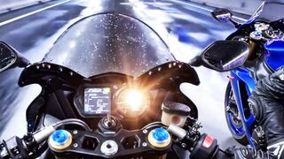 Kawasaki H2 vs Yamaha R1 — Tunnel Race ????????