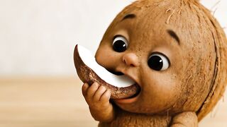 Coconut baby ???? #foodbaby #aibaby #coconut
