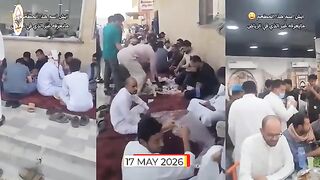 Saudi Arabia Most Famous Local Restaurant - Crowed in Huge Numbers Sitting on Footpath For Food mp4