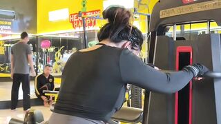 gym woman's emotional outburst