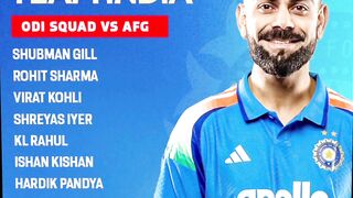 ???????? टीम इंडिया का ODI Squad