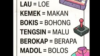 VIRAL Bahasa Gaul anak 90-an
