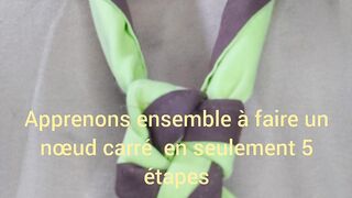 Apprenons ensemble à faire un nœud carré en seulement 5 étapes