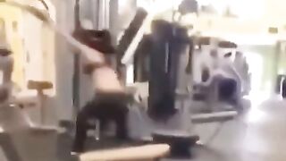 The gym equipment is crying right now, I swear