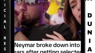 Reaksi Neymar Saat Namanya Disebut
