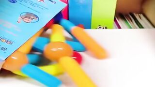 Educational Magnet Stick Constructor Toys for Toddlers | Large Safe Size
