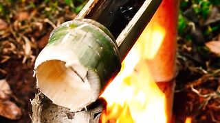 Bamboo Omelette In Jungle