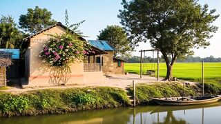 গ্রামের দৃশ্য অসাধারণ