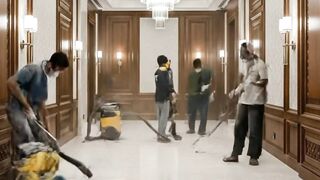 Living Room Renovation with 3D Epoxy Flooring with a Cliff Effect