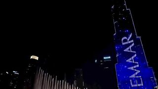 Night view buruj khalifa