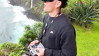 I left my drone in the waterfall. 2