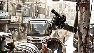 AI ট্রাফিক ক্যামেরায় ধরা পড়লো অবাক করা মুহূর্ত ????????