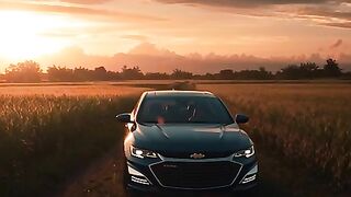 The newest Chevrolet car driving