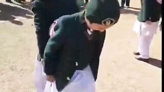 School babies play fun game
