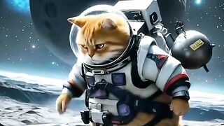 বিড়াল যখন space এ ঘুরতে যায় ।