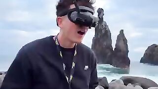 My drone almost crashed while going through a hole. 2
