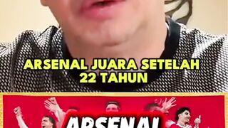 Koci hepi Arsenal juara, tapi... (Source: Justinus Lhaksana) #podcast #sepakbola