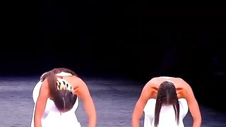 Girls talent show video, copyright free