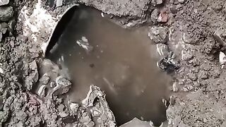 Sewerage system damaged