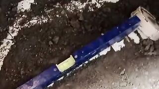 Plumber damaged drainage work