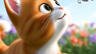 Be Kind to Animals ❤️ | Cat & Butterfly Kids Song | Cartoon Short