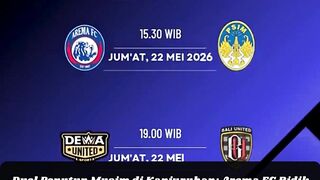 Arema FC Siap Tempur Jinakkan Agresivitas PSIM Jogja di Pekan Pamungkas Super League