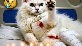 Watching her fight to heal is heartbreaking ???????? #cat #injuredcat #rescue.