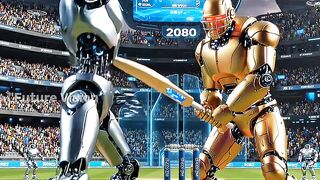 Robot Playing Cricket