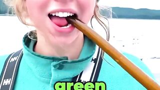 Why People in Alaska Eat Giant Green Tubes? #alaska #usa #greentubes