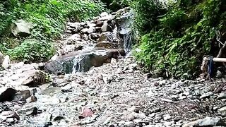 Hidden Waterfall In The Forest
