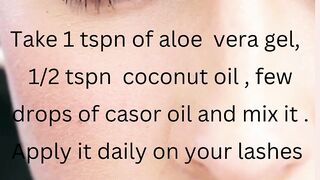 How to get long, healthy  eyelashes