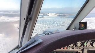 Landing a Metroliner on Icy Runway#shorts