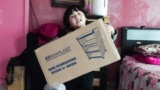 UNBOXING Rak Serbaguna Susun 4 Roda