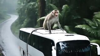 This monkey became a real-life hero after saving an entire bus full of passengers ???????????? #ai