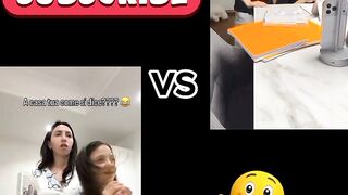 Funny crazy drawing short vs short