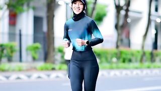 Hana joging and syari