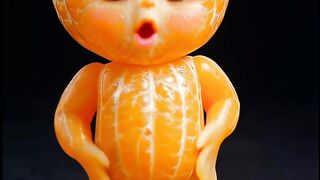 Adorable Orange Fruit Character Dancing Animation ????