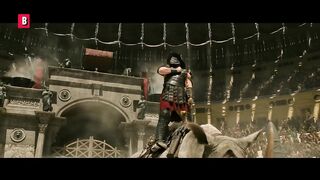The Rhinoceros Fight | Gladiator 2 | CLIP