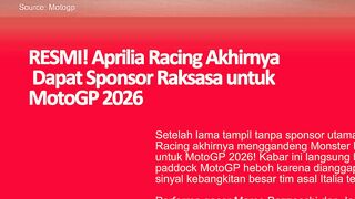 Aprilia Racing Gandeng Monster Energy Jadi Sponsor Utama MotoGP 2026